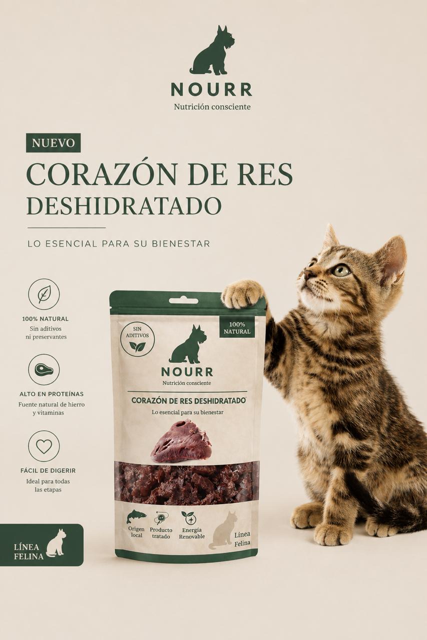 Corazón de Res Deshidratado
